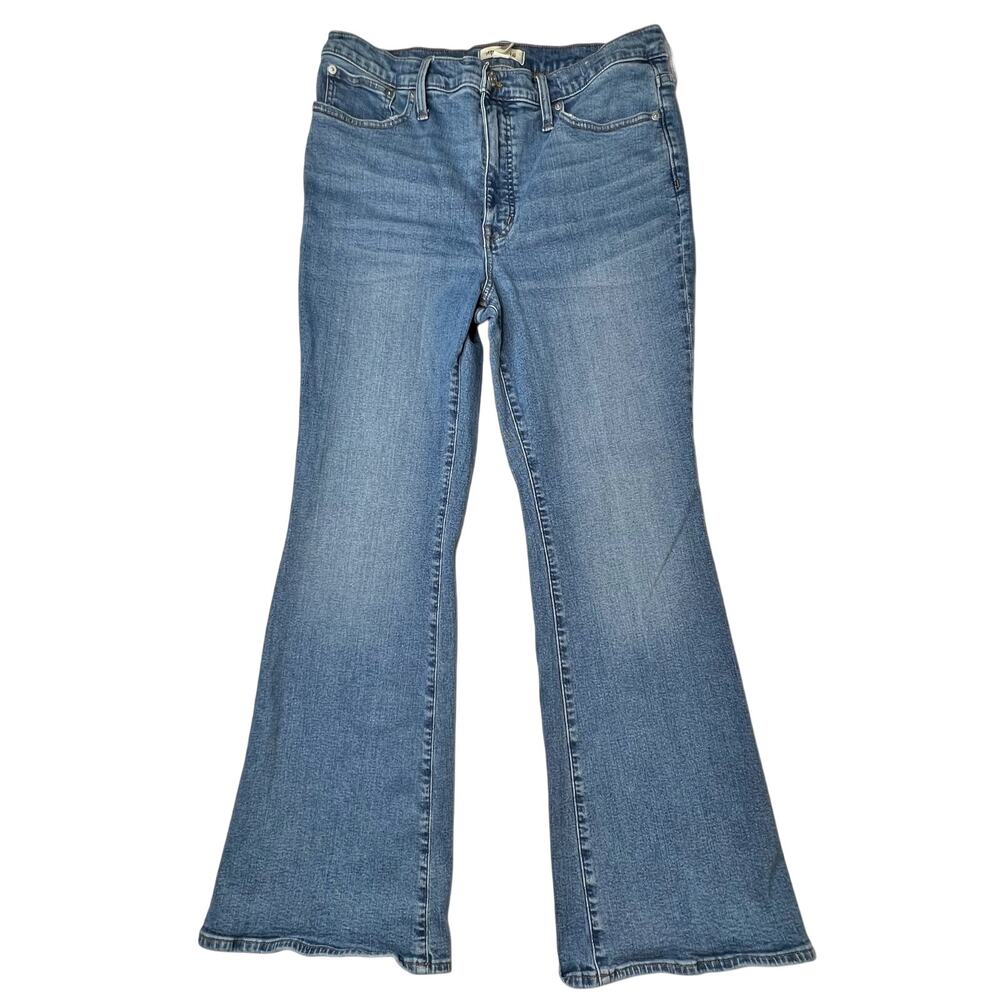 Madewell 11" High Rise Skinny Flare Jeans Fairson Wash size 32 - Picture 7 of 16